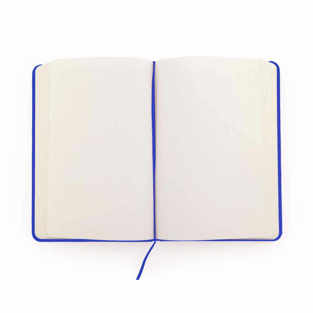 Блокнот A6 CORAL в твёрдом переплёте, Королевский синий-1