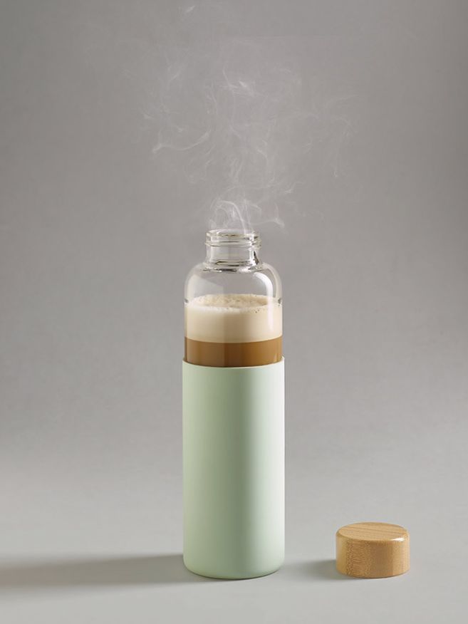 Бутылка для воды Dakar, прозрачная с зеленым-2