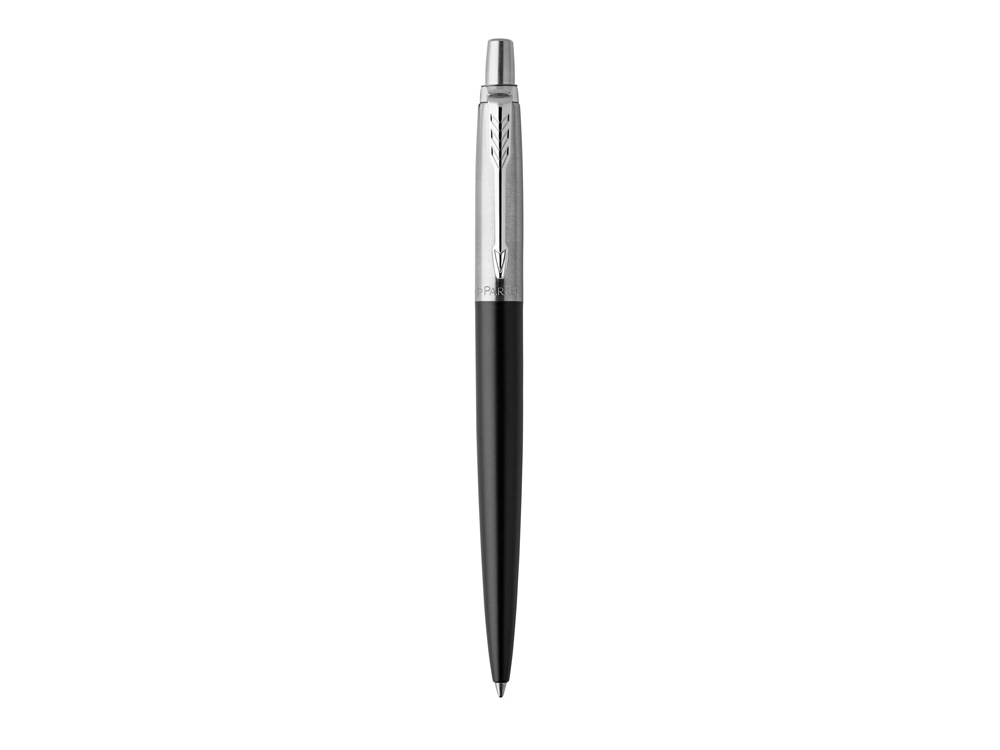 Шариковая ручка Parker Jotter Essential, Satin Black CT, стержень: M, цвет чернил : blue или black-1