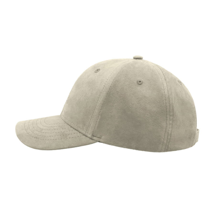 Бейсболка FAM, 6 клиньев, металлическая застежка, натуральный-3