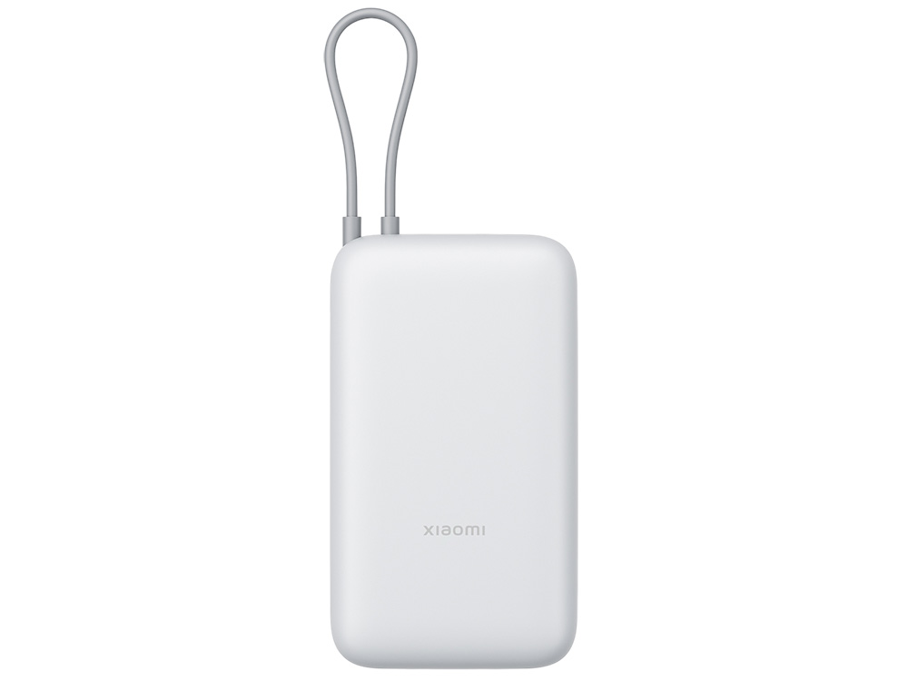 Внешний аккумулятор с встроенным кабелем Xiaomi Power Bank 20000mAh (Integrated Cable) GL Light Gray-2