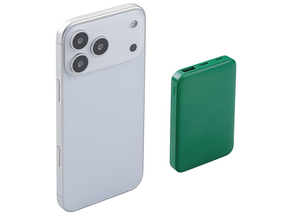 Внешний аккумулятор Simp, 5000 мАч, зеленый-6