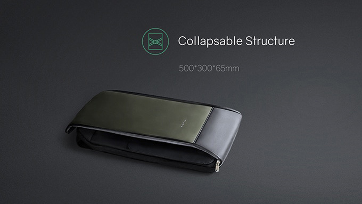 Рюкзак KORIN FlipPack 47х30х17 см, зеленый/черный-11