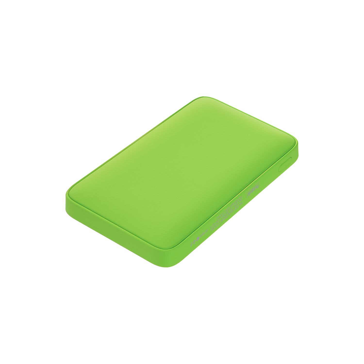 Внешний аккумулятор с подсветкой Анкор (Ancor) 5000 mAh, салатовый-1