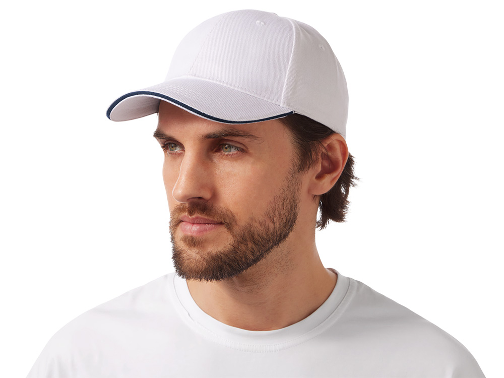 Бейсболка Cancun, белый/темно-синий-1