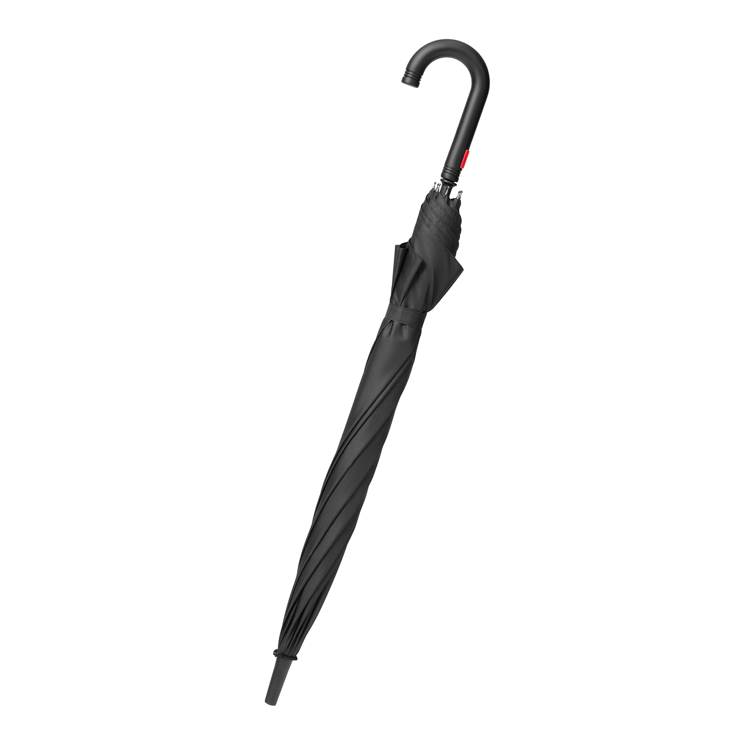Зонт-трость Квантум (Quantum), черный/красный-3
