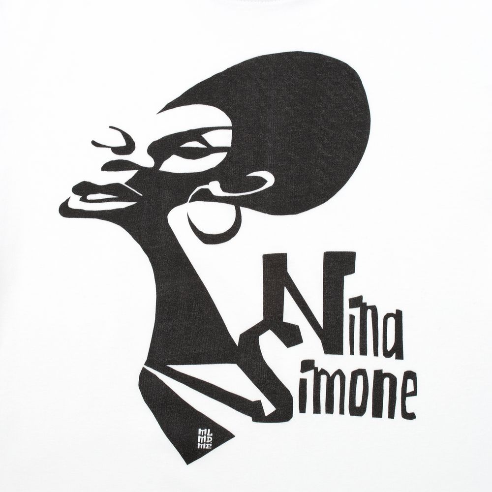 Футболка женская «Меламед. Nina Simone», белая-3