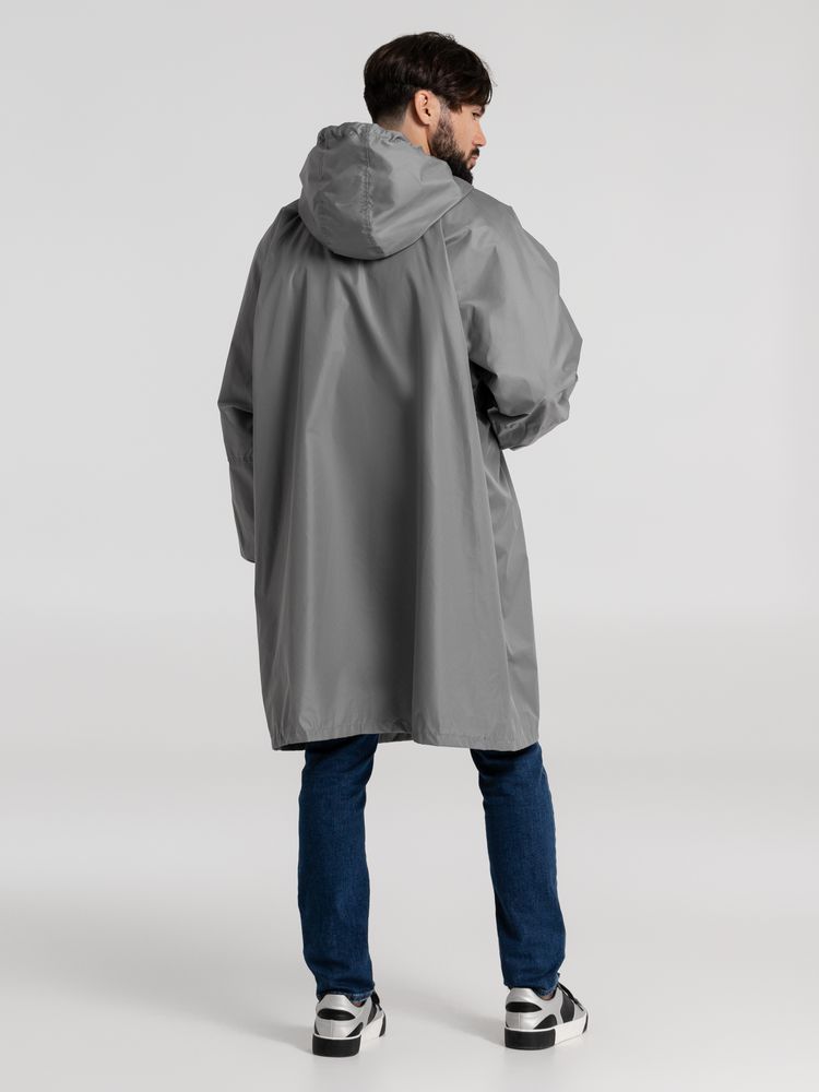 Дождевик-анорак Hard Work, серый, единый размер-4