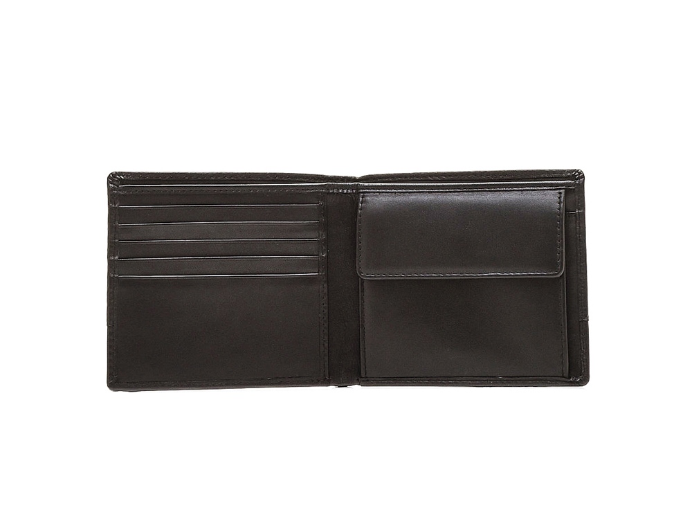 Портмоне BUGATTI Atlanta, чёрное, натуральная воловья кожа, 10,5х1х9 см-4