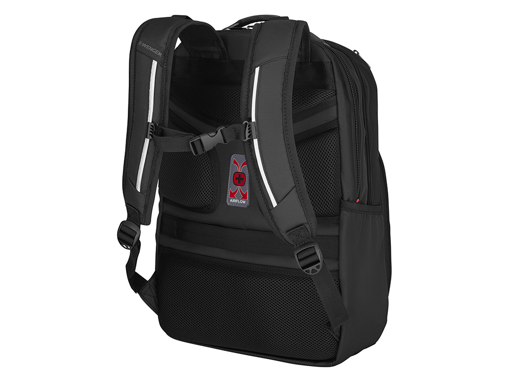 Рюкзак WENGER Cosmic 17, чёрный, переработанный ПЭТ/ПВХ/полиэстер, 34 x 23 x 49 см, 30 л-3