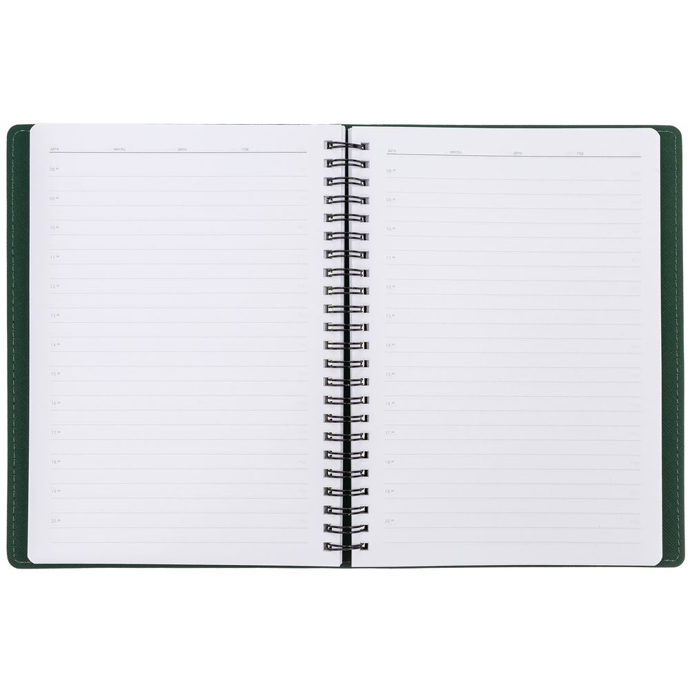 Ежедневник Spring Shall, недатированный, зеленый-4