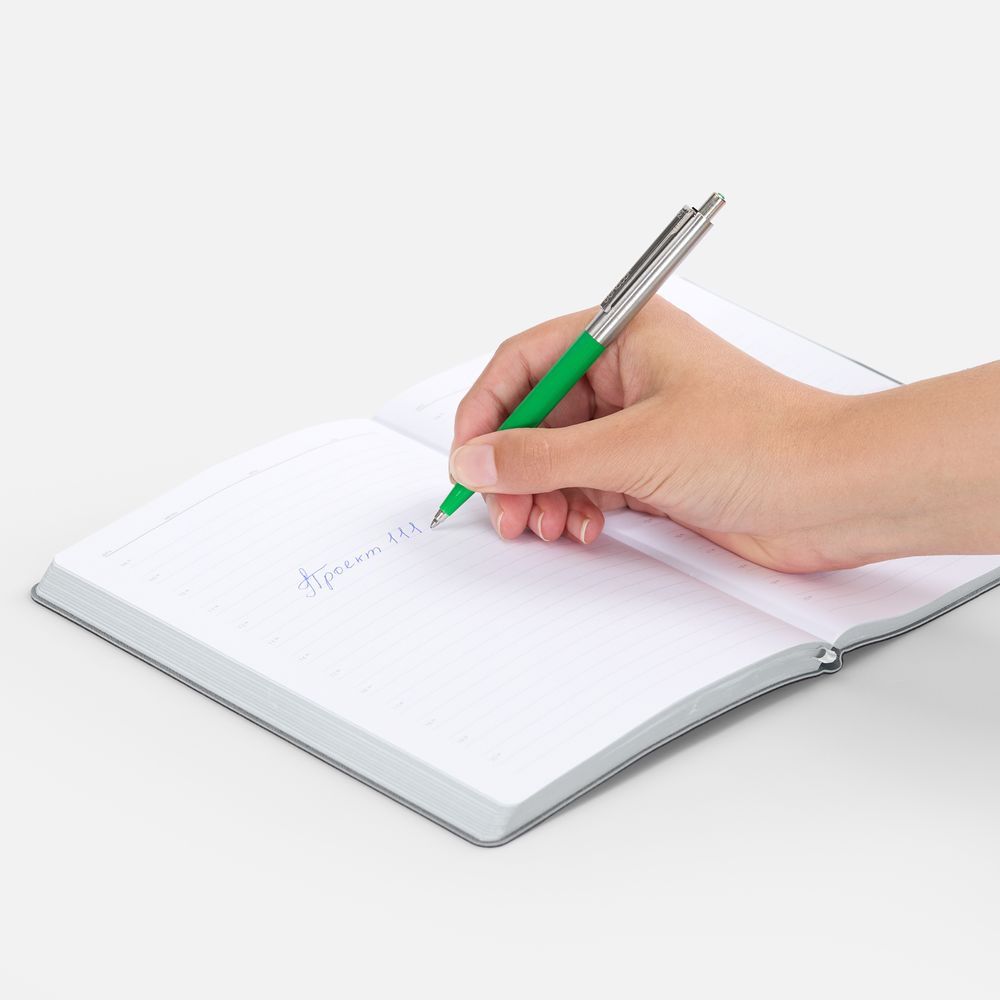 Ручка шариковая Senator Point Metal, ver.2, зеленая-2