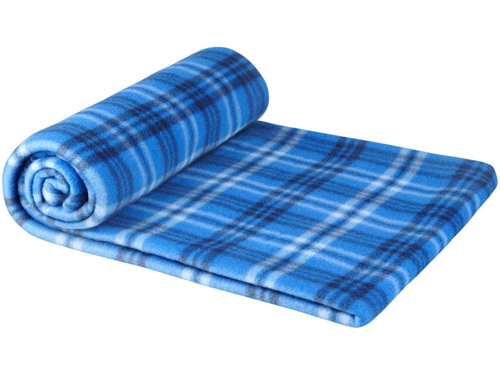 Клетчатый плед Scot, ярко-синий-2