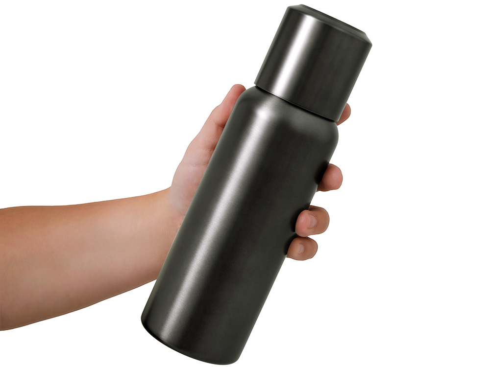 Вакуумный термос c магнитной крышкой Magne, 500 мл, темно-серый-10