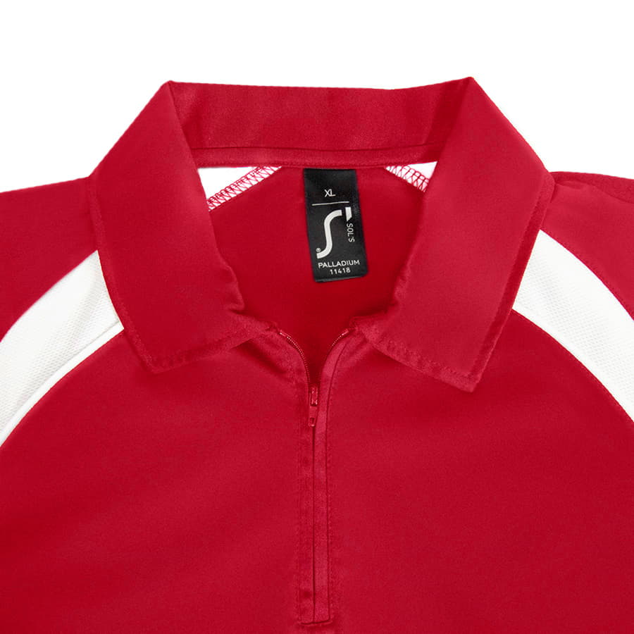 Поло мужское PALLADIUM 140, красный, белый-4