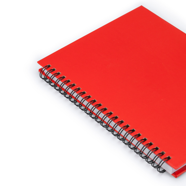 Блокнот на пружине VALLE, Красный-1