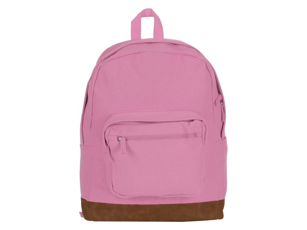 Рюкзак Shammy с эко-замшей для ноутбука 15, пыльно-розовый-2