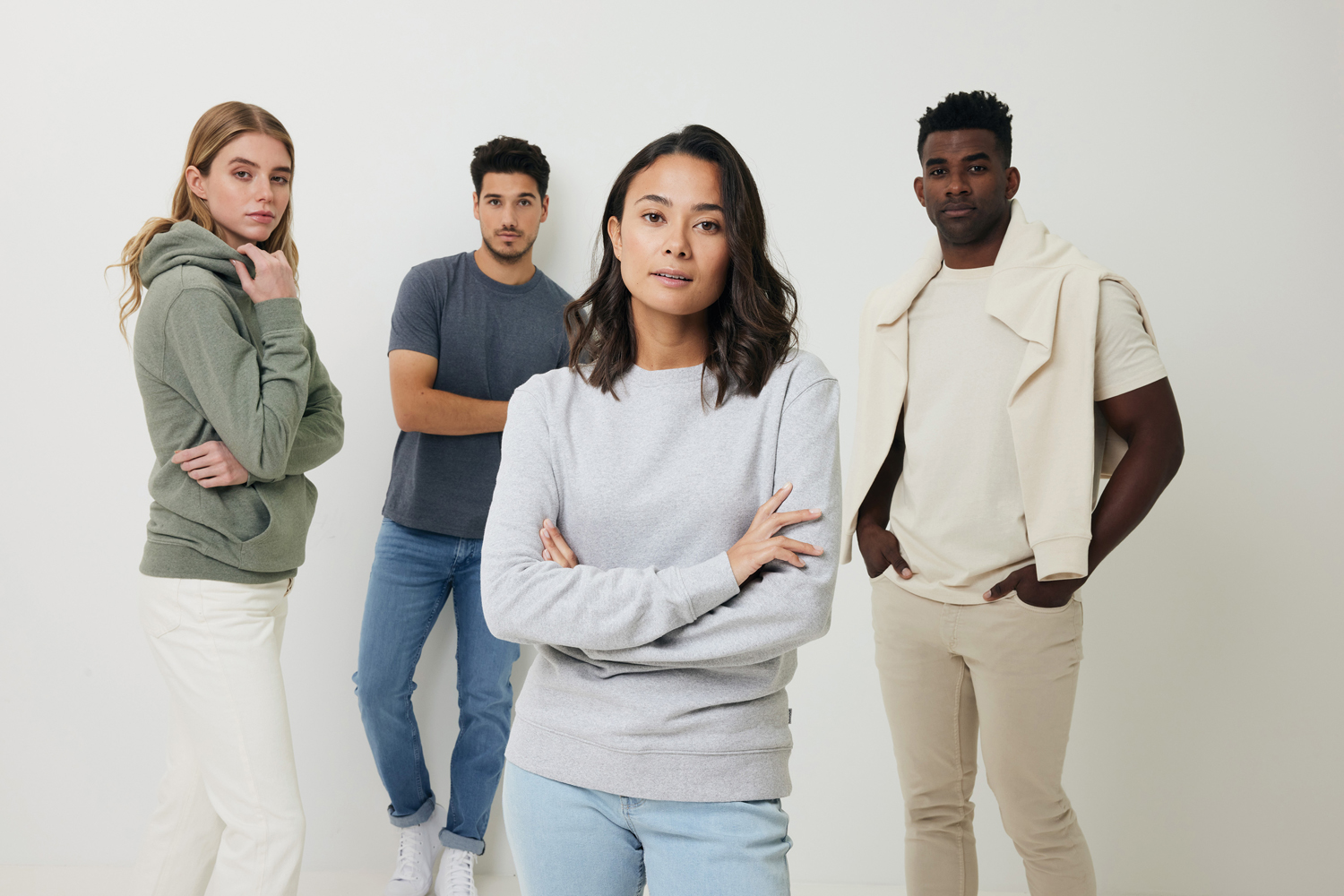 Худи Iqoniq Torres из переработанного неокрашенного хлопка, унисекс, 340 г/м²-7