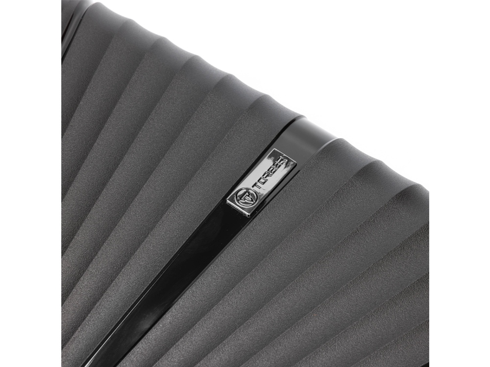 Чемодан TORBER Nevo, чёрный, полипропилен, 40 х 25 х 55 см, 32 л-6