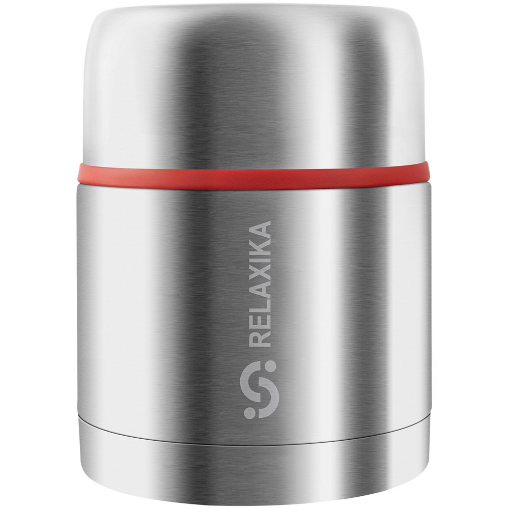 Термос для еды Relaxika 500, в чехле, стальной-2