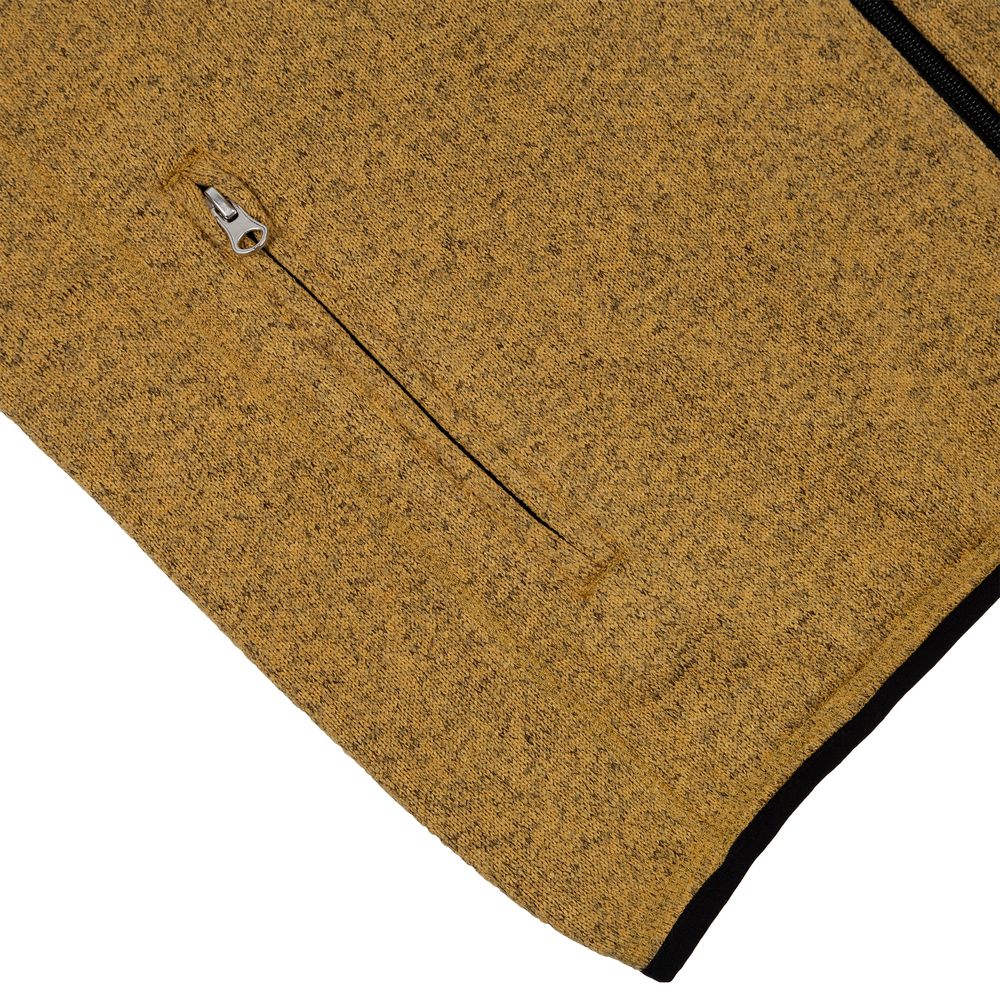 Жилет с капюшоном унисекс Gotland, горчичный-4