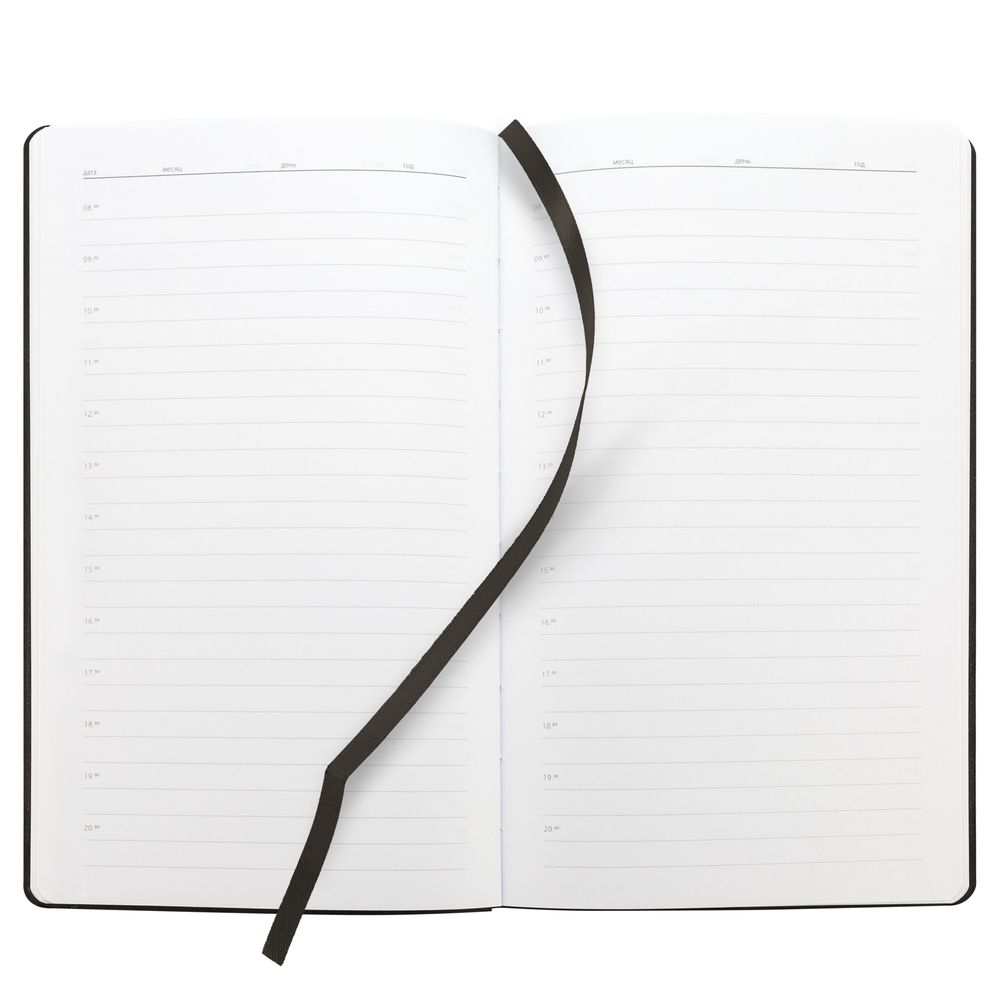 Ежедневник Knit, недатированный, черный-5