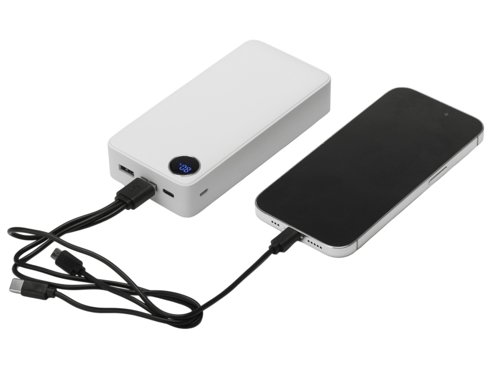 Внешний аккумулятор Mild Pro c быстрой зарядкой QC/PD, 20 000 mAh, белый-1