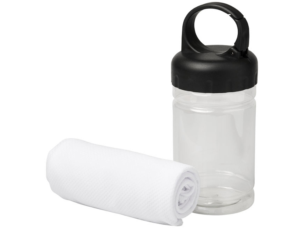 Охлаждающее полотенце Remy в ПЭТ-контейнере, белый-0