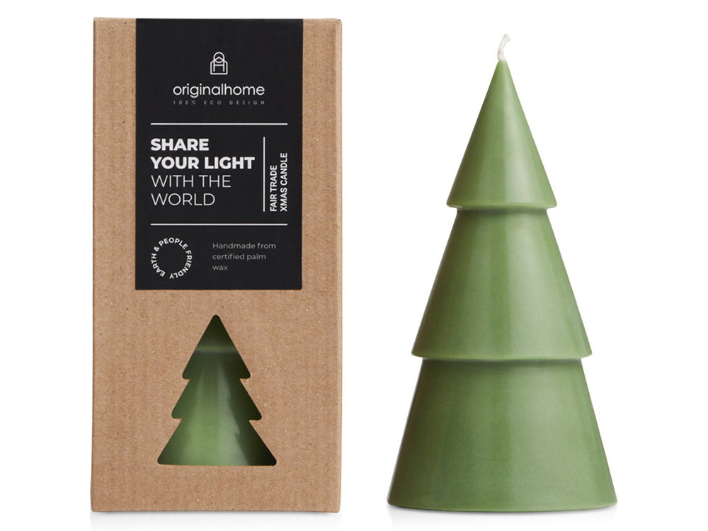 Orginal Home рождественская елочная свеча матча - L - Зеленый яркий-0