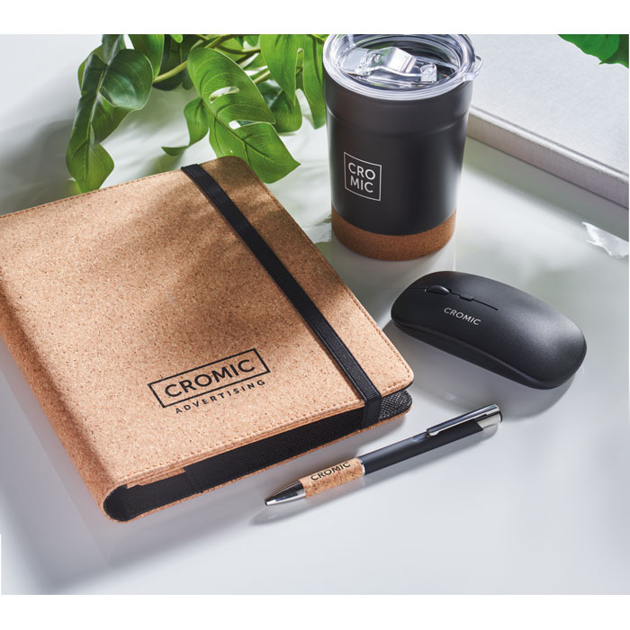 Папка А5 из пробки, бежевый-8