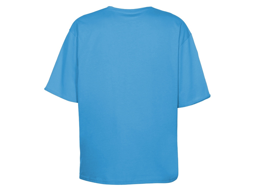 Футболка оверсайз Liyon унисекс, лазурный-9
