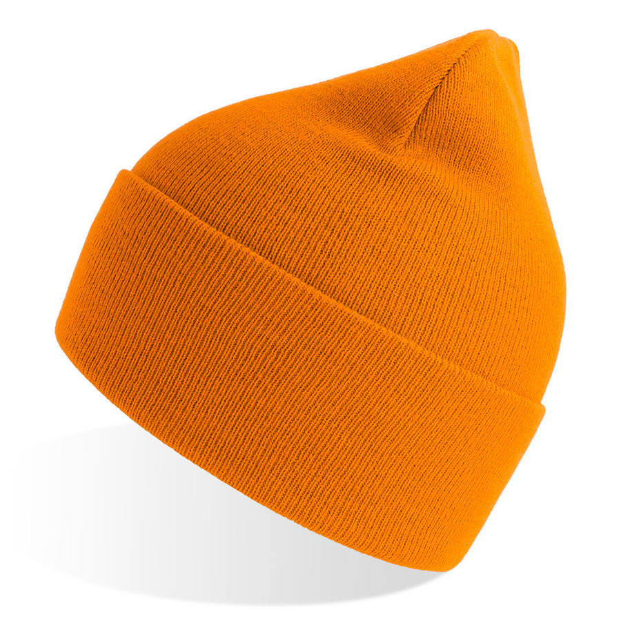 Шапка вязаная PURE  с отворотом из пряжи Polylana® горчичный, желтый-0