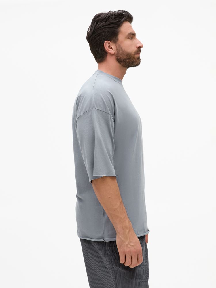 Футболка унисекс оверсайз T1, серая-2