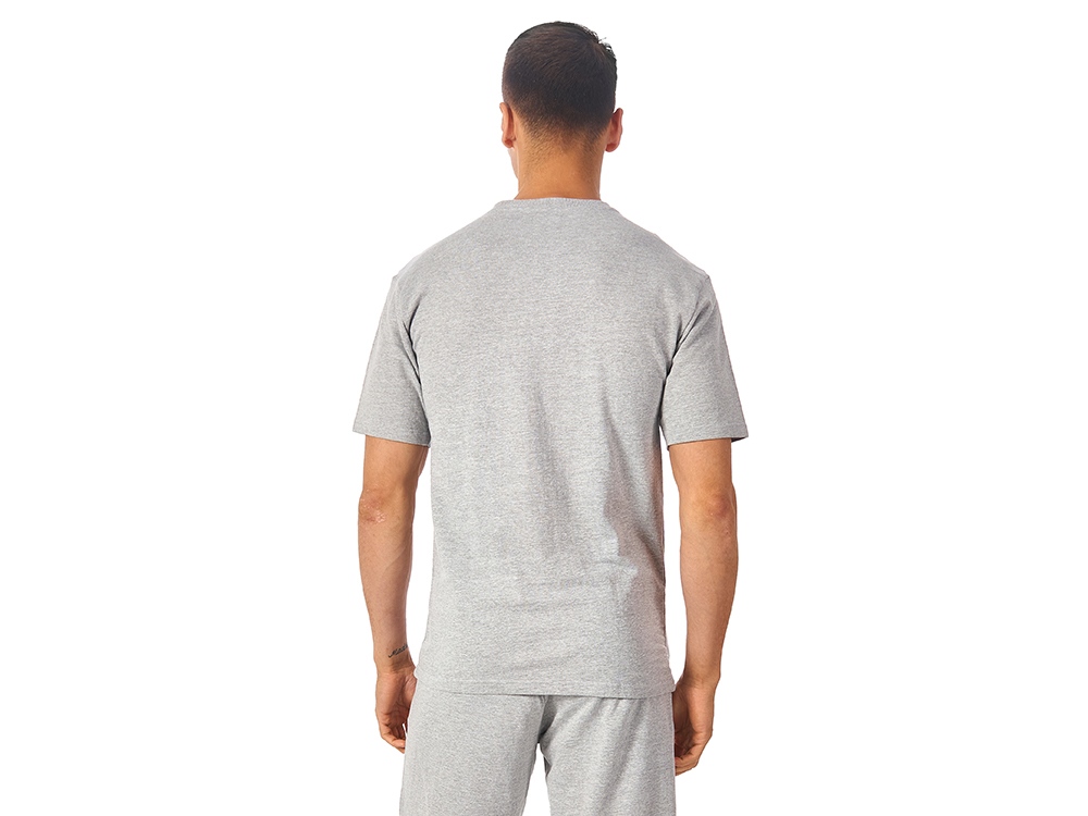 Футболка из френч терри Warsaw унисекс 220гр, серый меланж-4