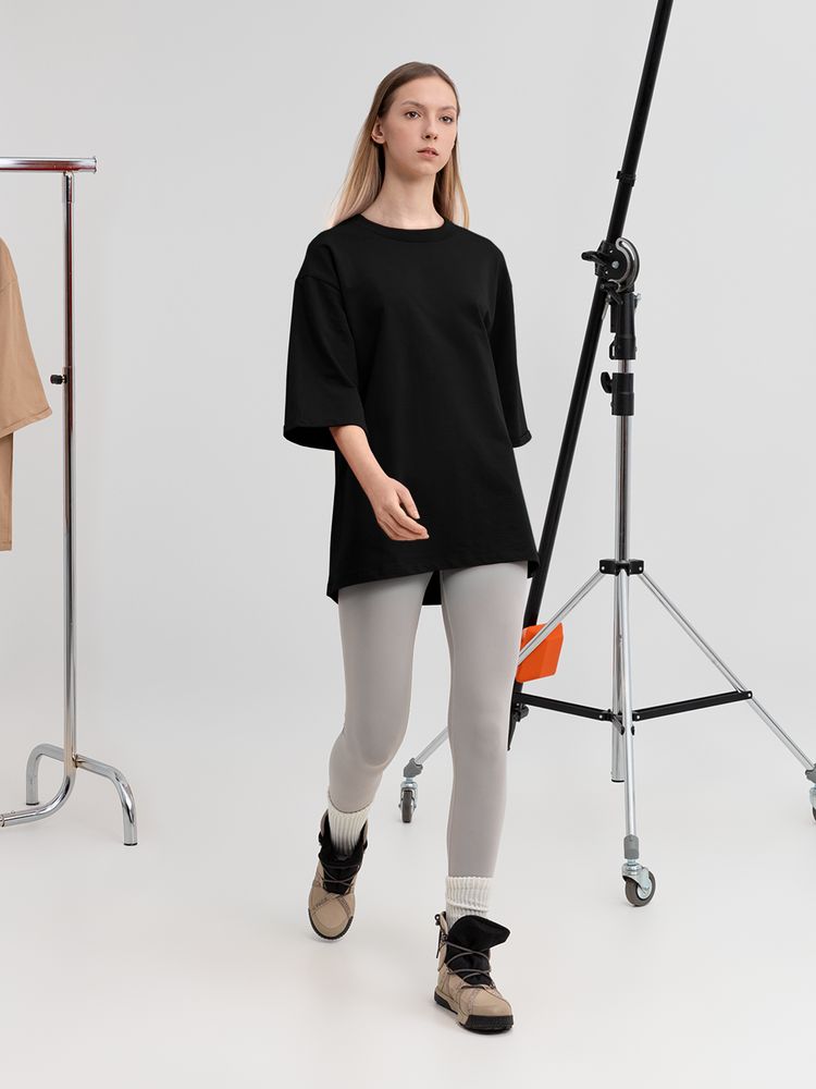 Футболка оверсайз унисекс Kosmos 2.0, черная-3