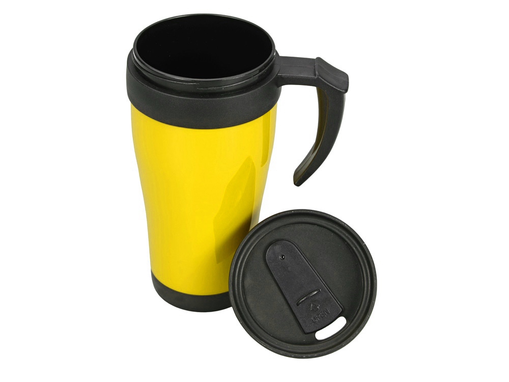 Кружка с термоизоляцией Silence 350мл, желтый-1