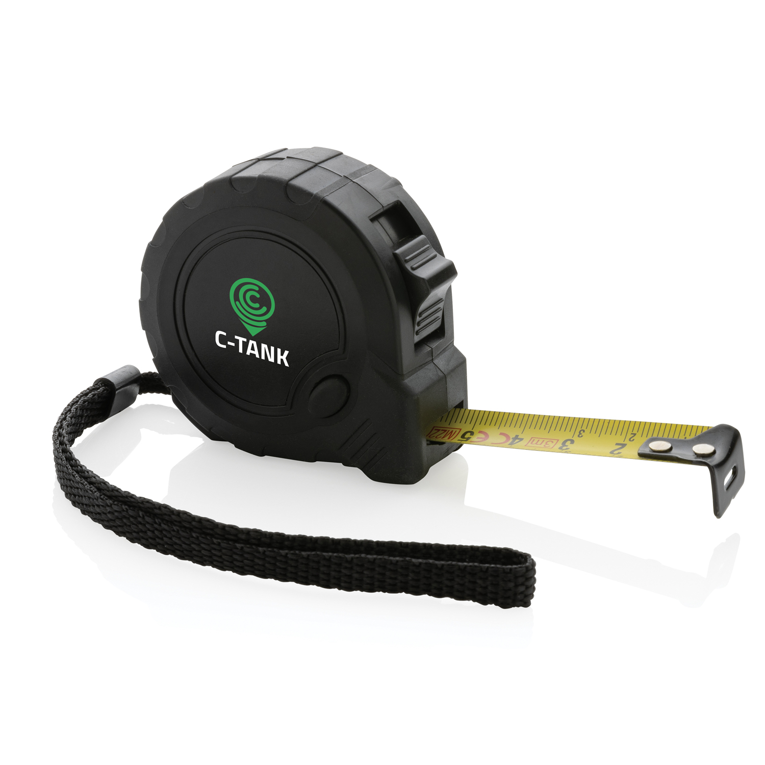 Рулетка из переработанного пластика RCS с кнопкой блокировки, 3м/16 мм-3