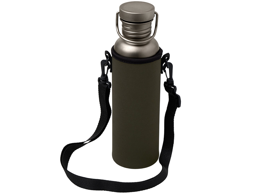 Бутылка для воды из титана Titan, 750ml, темно-серый-11