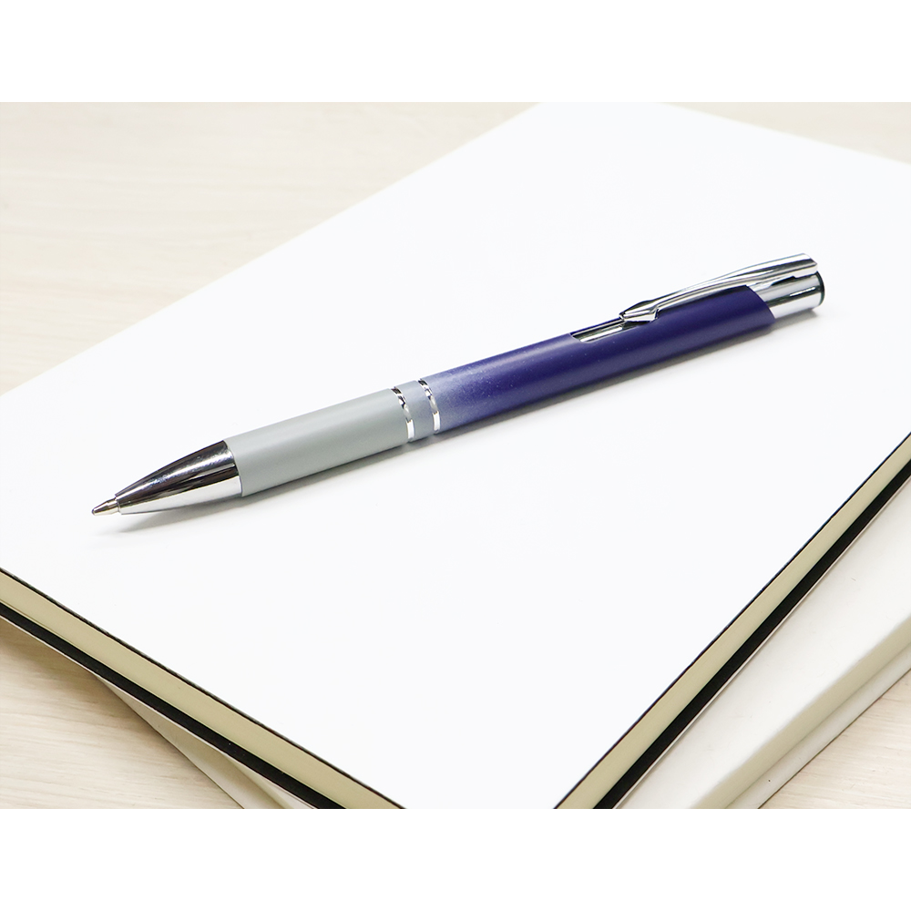 Ручка металлическая Britney градиент, Темно-синий-1