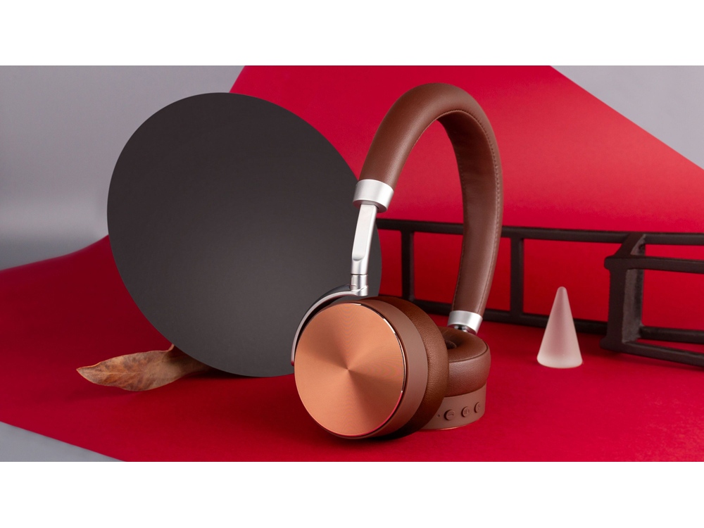 Беспроводные наушники Rombica mysound BH-13 Brown ANC, коричневый-6