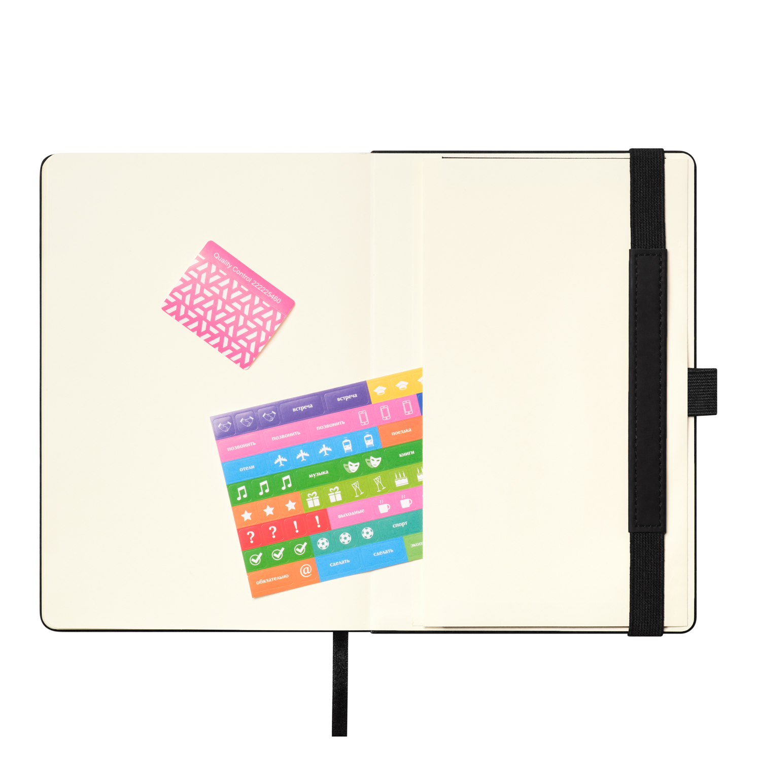 Ежедневник Alpha недатированный, черный/бежевый-8