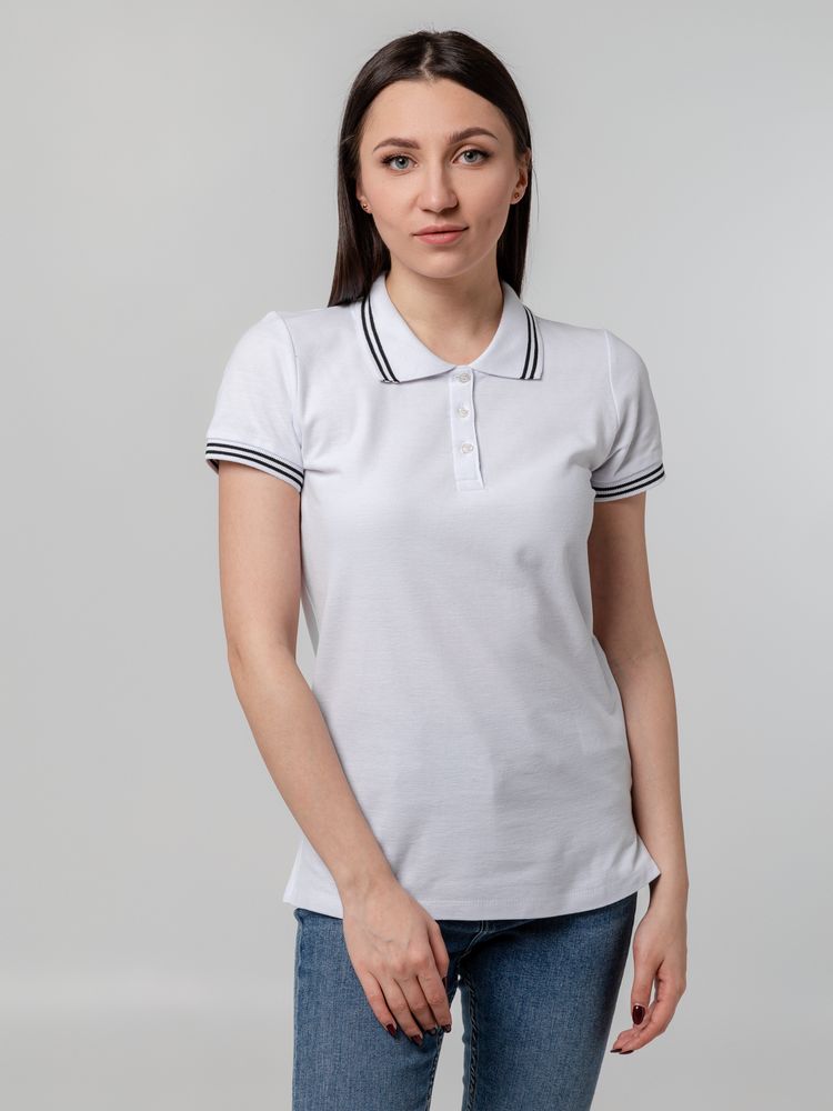 Рубашка поло женская Virma Stripes Lady, белая-3