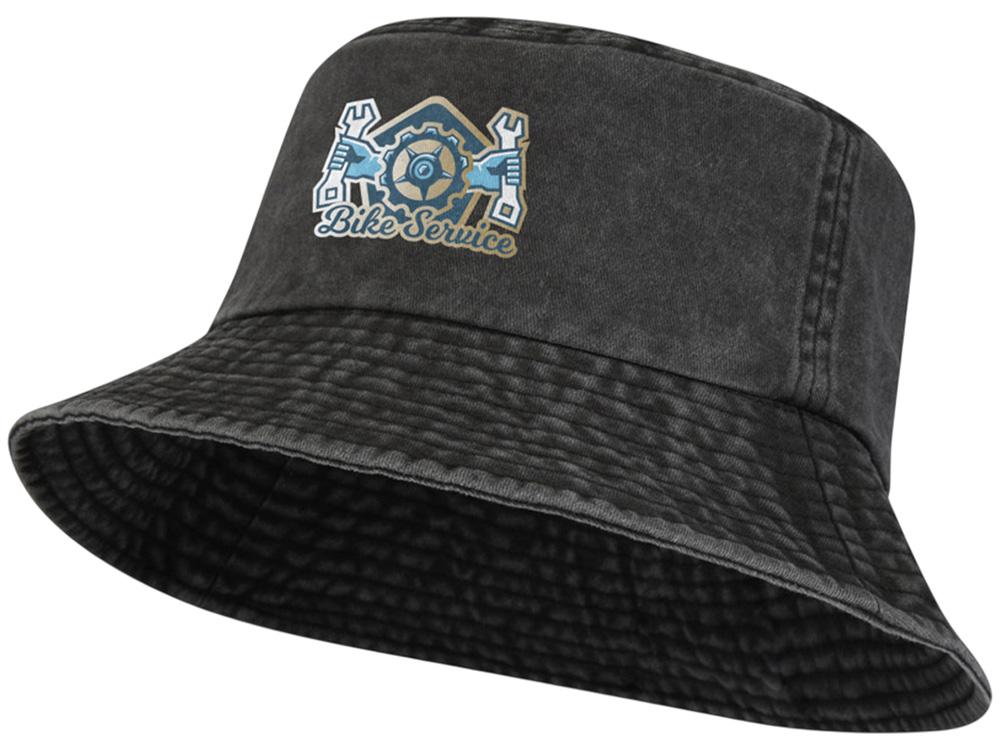 Панама Mitica стираная - Сплошной черный-3