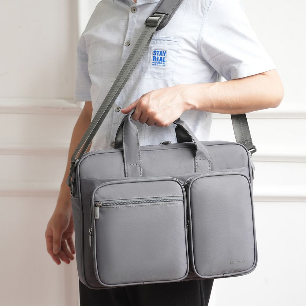 Сумка для ноутбука L266, темно-серая-5