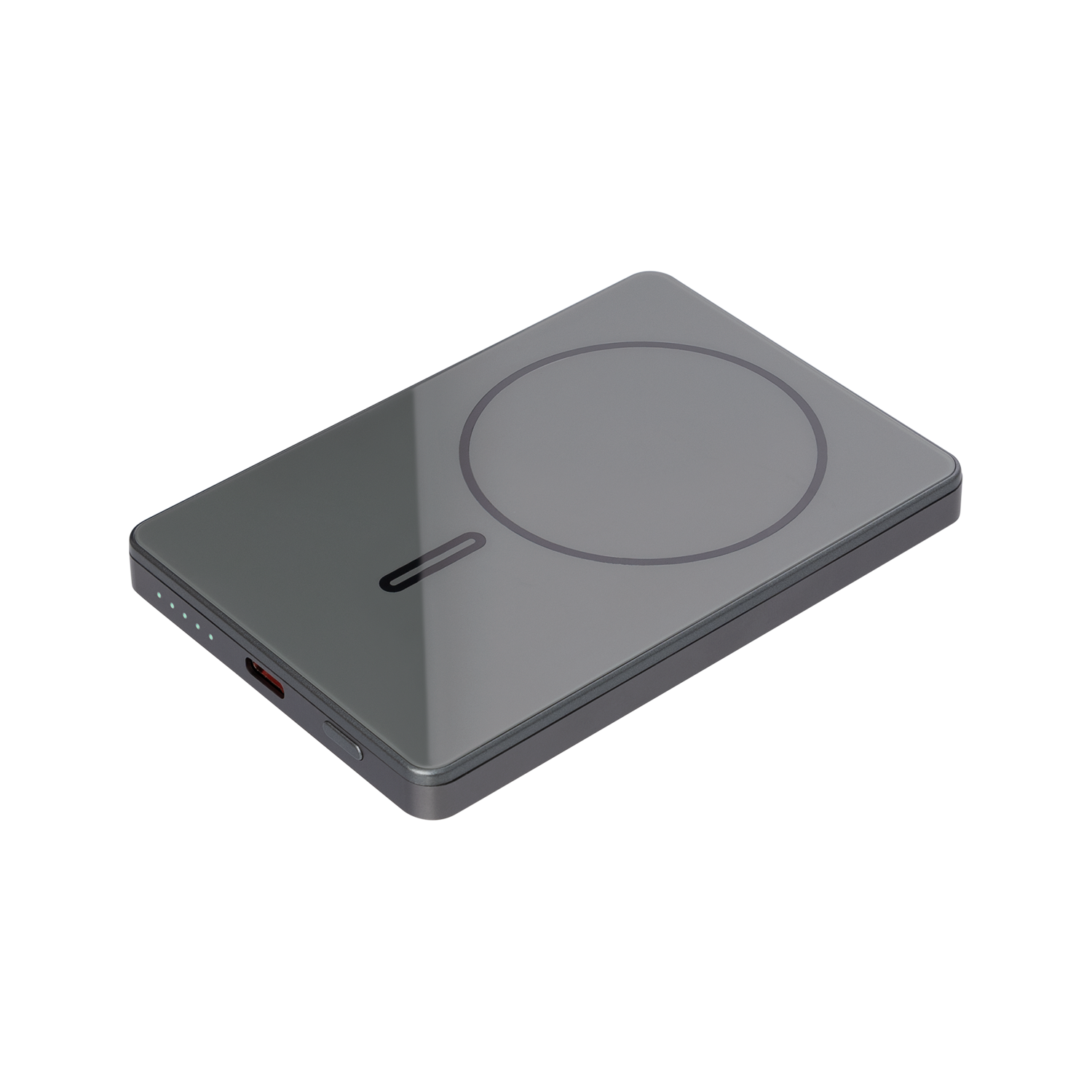 Внешний аккумулятор Оникс PD (Onyx PD) 5000mAh с функцией беспроводной зарядки 15W, серый-0