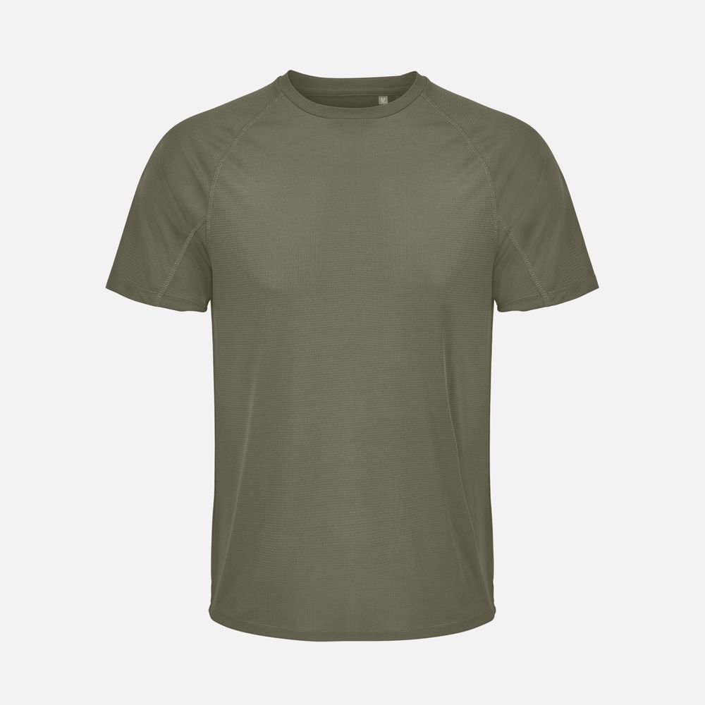 Футболка спортивная унисекс Vortex, темный хаки-0