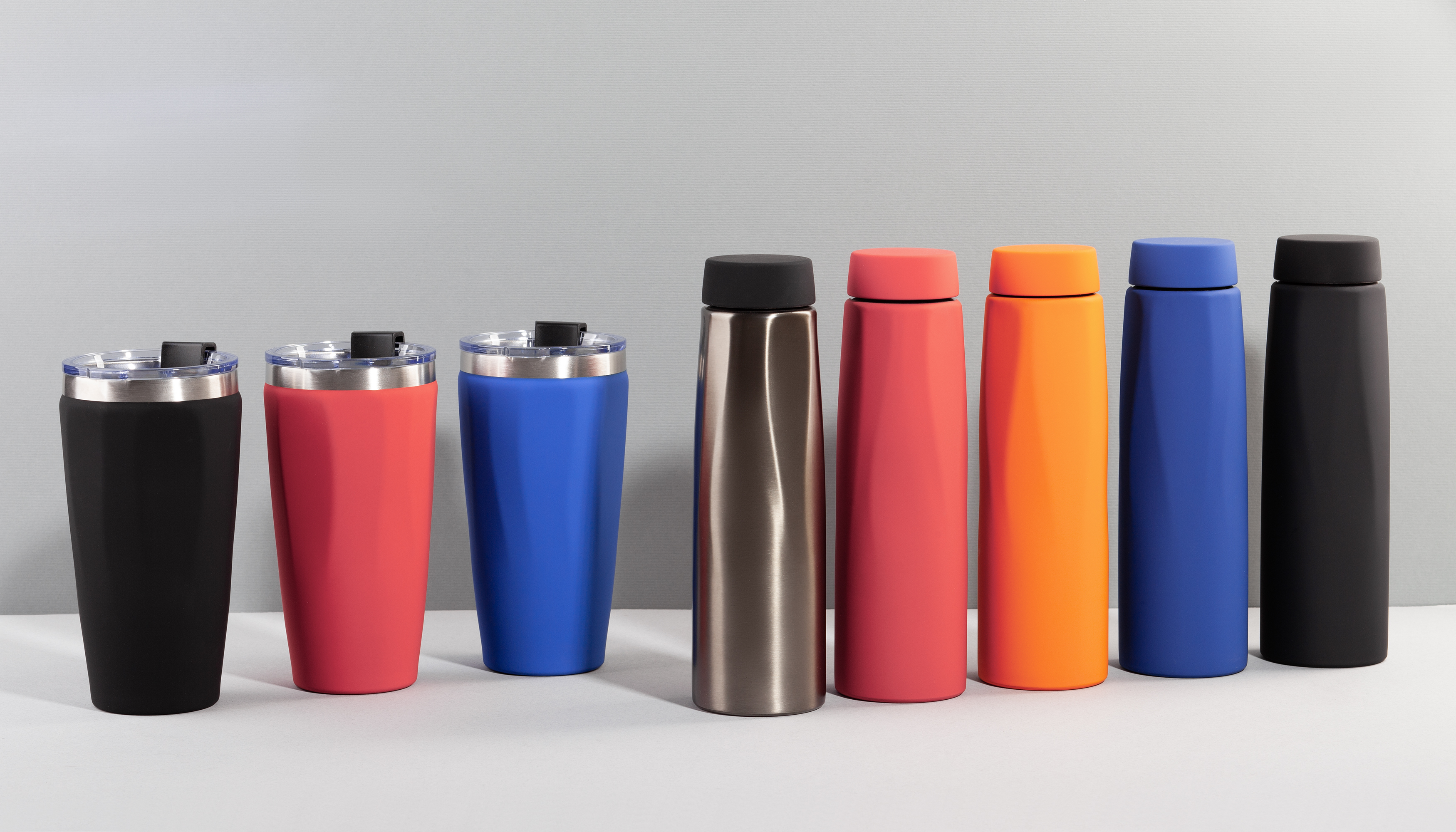 Термостакан "Calypso" 500 мл, покрытие soft touch, черный #-7