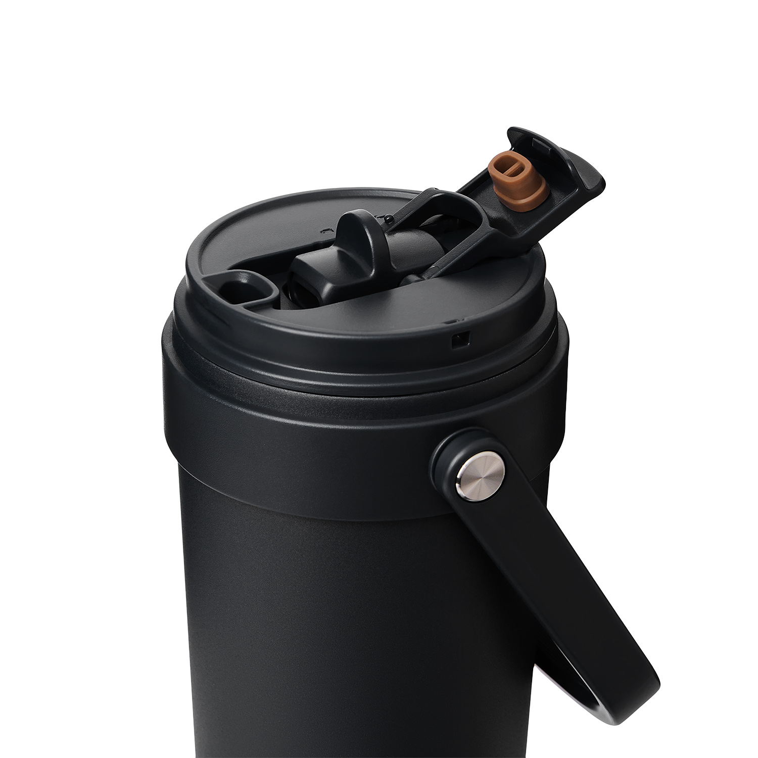 Термокружка вакуумная Соло (Solo), черная-4