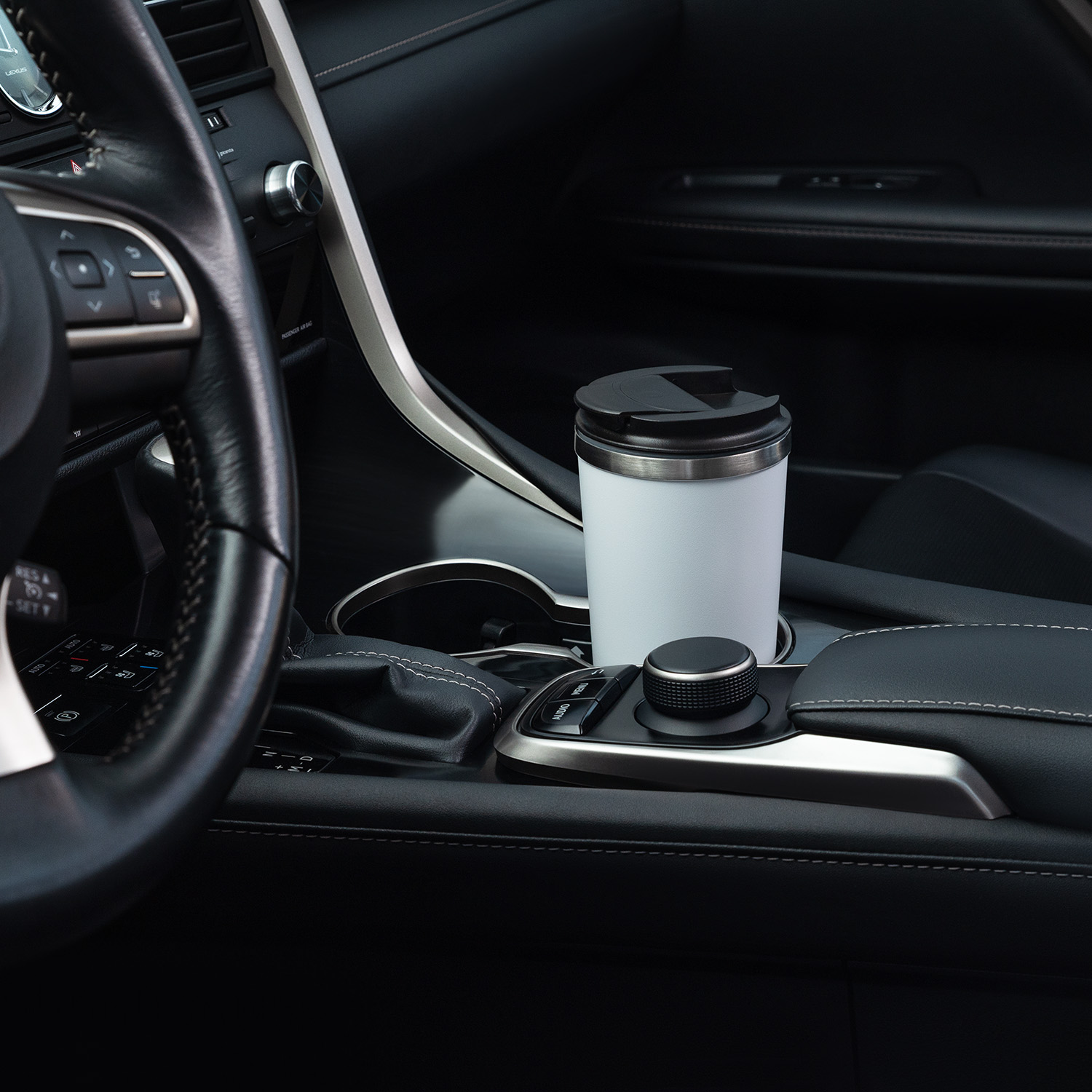 Термокружка вакуумная Palermo, серая, матовая поверхность-7