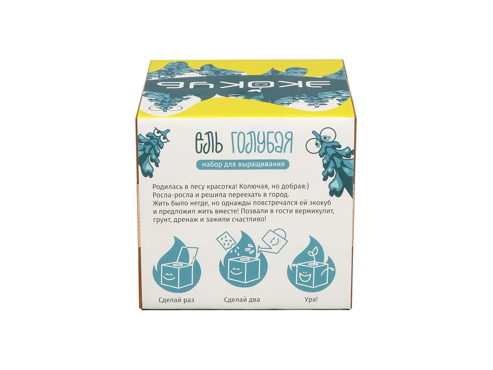 Набор для выращивания Экокуб Magicme Ель Голубая-3